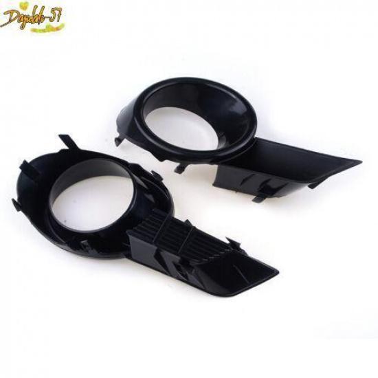 Pair Front Bumper Fog Light Lamp Grille Cover For Toyota Highlander 2008-2010