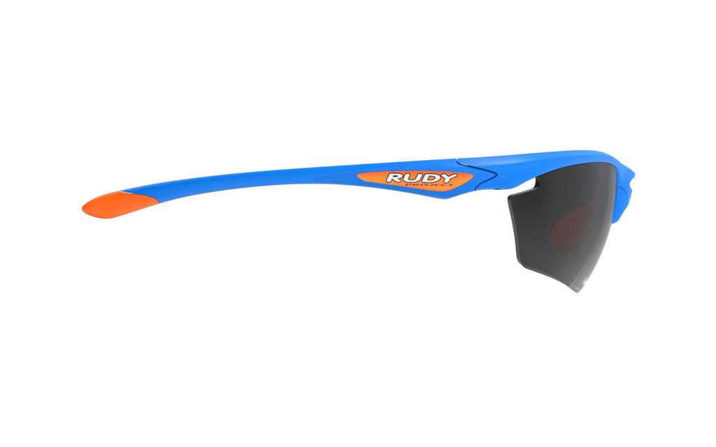 Rudy Project Stratofly Azzurro Sport Mandarin Sonnenbrille, Gestell/Rauch Schwarz, Glas Gummi, SP231081-0000