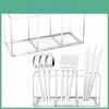 Silverware Tray With 1pc Organizer 3 Compartments Clear Plastic Cutlery Caddy Holder For Forks Spoons And Knives Suitable For Party