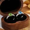 Natural Colored Treasure S925 Sterling Silver Ring for Women's Niche High-end Light Luxury Garnet Topaz Crystal Ring