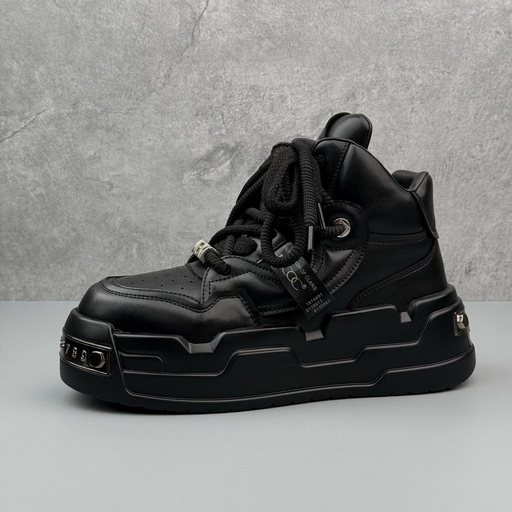 Męskie Sneakersy na Kostkę 2025: Jesienne Buty na Grubej Podeszwie, Podwyższające Wzrost, Niszowy Design, Modne i Wszechstronne Trendsetterskie Buty