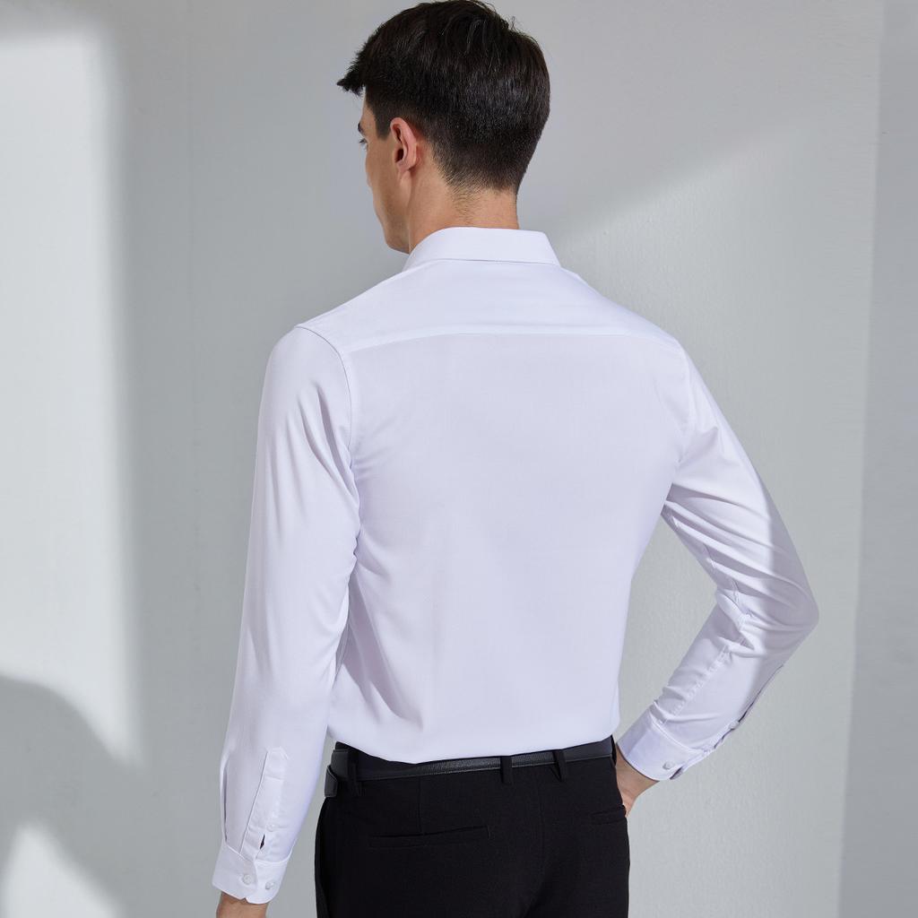 Men's Mulberry Silk Blend Long Sleeve Shirt