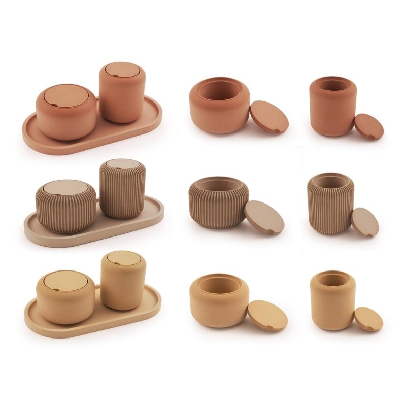 Silicone Molds Stripe Incensed Burners Moulds Candle Cup Making Molds Plaster Molds Craft Supplies Epoxy Resin Molds