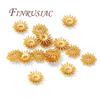 18K Gold Plated Bead Cap 6mm,Caps For Bracelets Bead Spacers,Jewelry Making Supplies DIY Beading Accessories