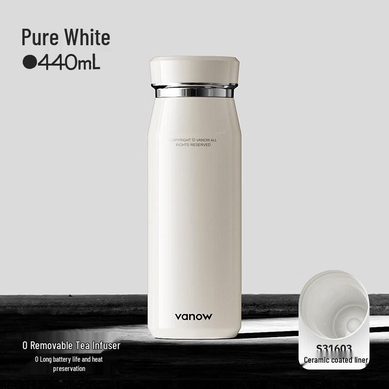 Vanow 2025 High-End Ceramic Lined Insulated Tea Mug