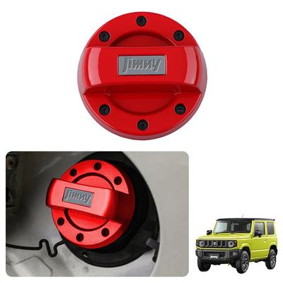 GOODGOODCAR Jimny Gas Filler Cap Exterior Accessory with Exclusive Logo Replacement Fuel Cap Custom JB64/JB74 Dress-Up Design, Cover, (Red)