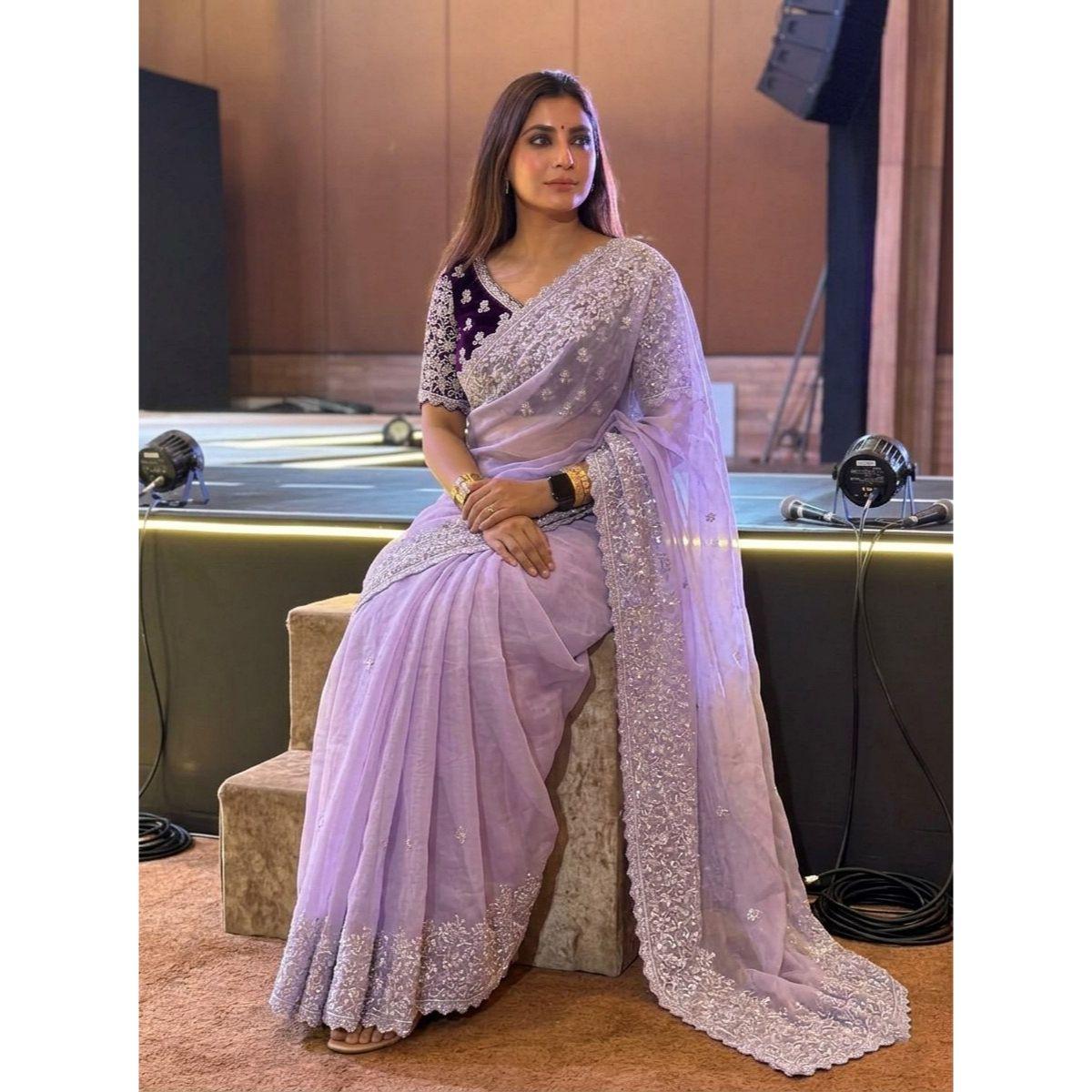 Luxury Party Wear Organza Saree Collection