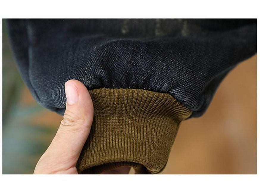 Boys' Fleece-Lined Jeans: Cozy Autumn/Winter Casual Pants for Kids