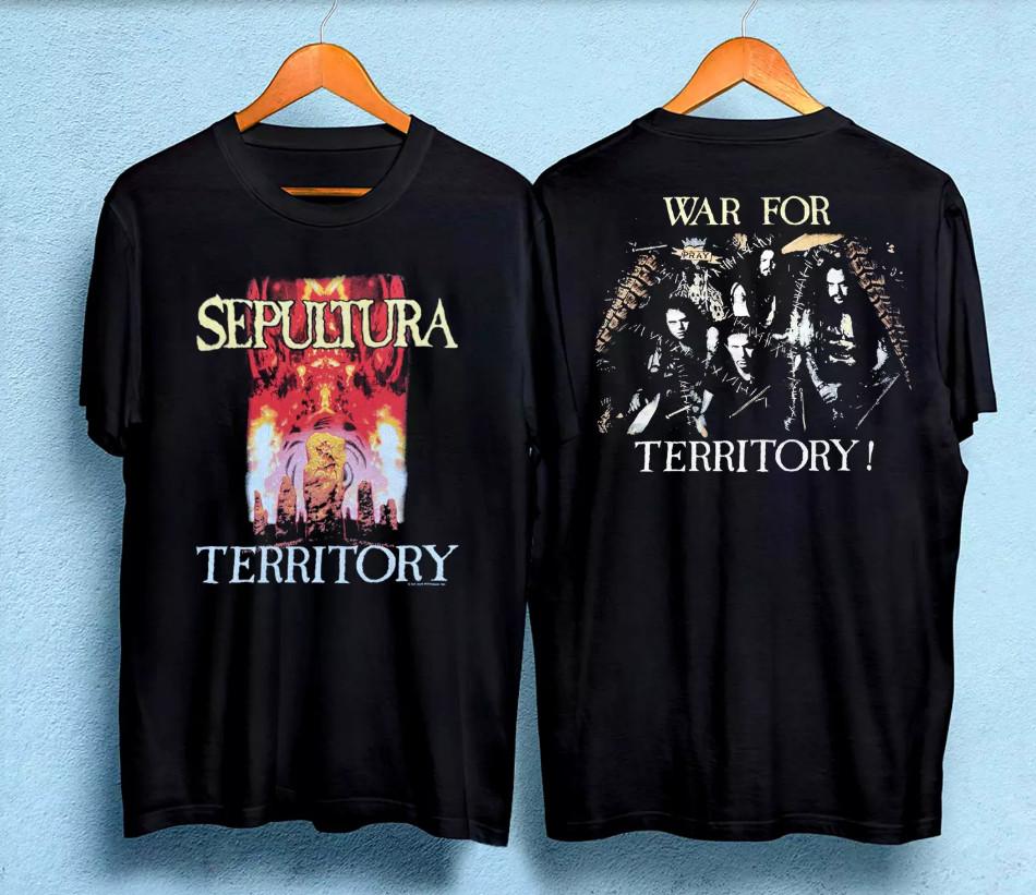 Винтажная футболка Sepultura Territory 1993 г. Унисекс S