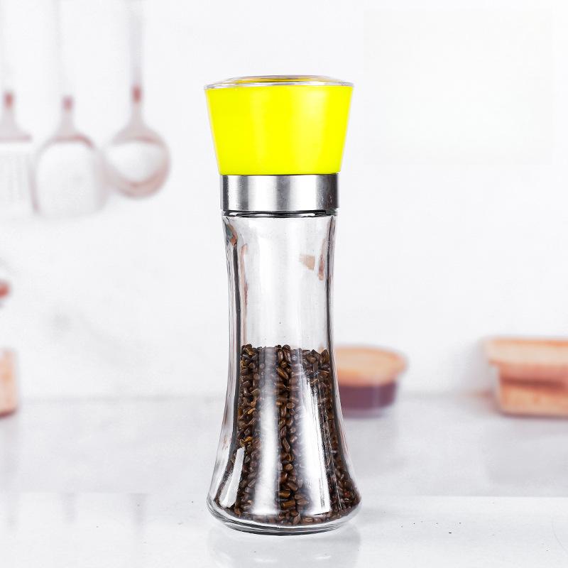 Stainless Steel Mill Pepper/Salt/Spice Grinder Kitchen Supplies Spices Glass Storage Container Pepper Mill Kitchen Gadgets Tools