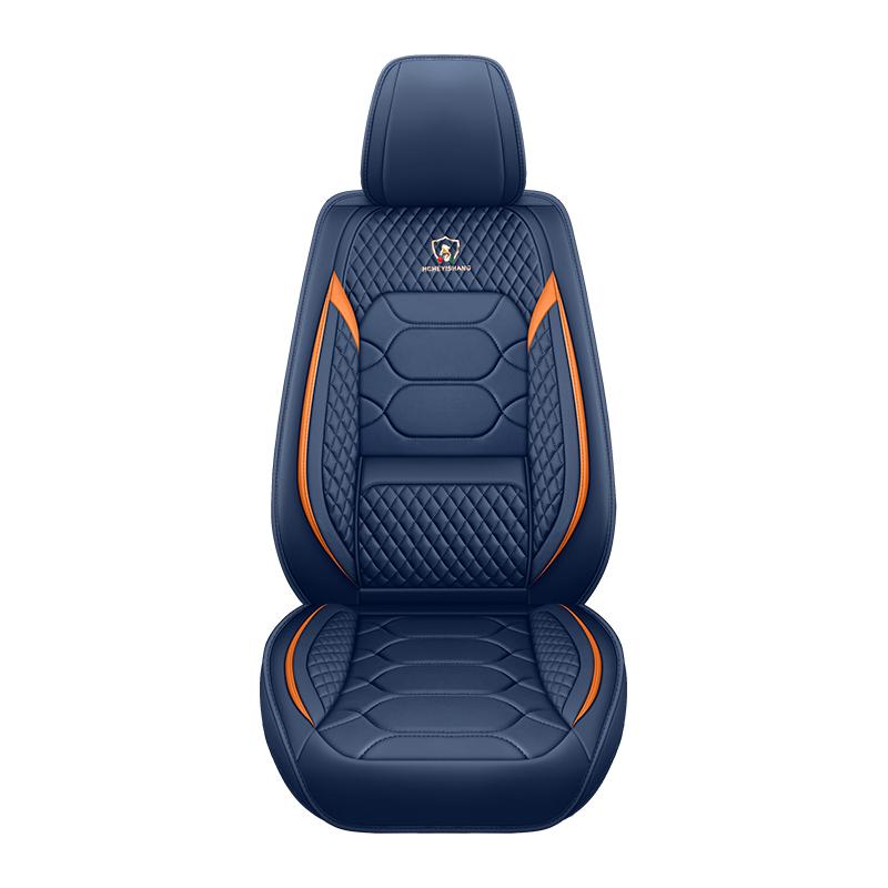 Fixed Lumbar Support Car Seat Cover – Anti-Fatigue Driving, Full-Front Universal Fit, Premium PU Leather (Waterproof & Durable)