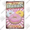 Putuo Decor Donuts Dessert Vintage Plaque Metal Plate Tin Sign Wall Art Decor Retro Poster for Kitchen Cafe Home Iron Painting