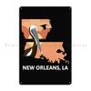New Orleans Louisiana Metal Sign Plaques Living Room Garage Printed Bar Cave Party Tin Sign Poster