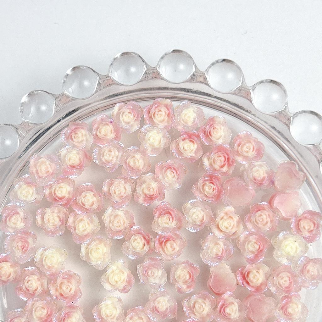 Hot-Selling Floral Color Nail Art Kit Luminous Resin Spring Fresh Nail Art Accessories