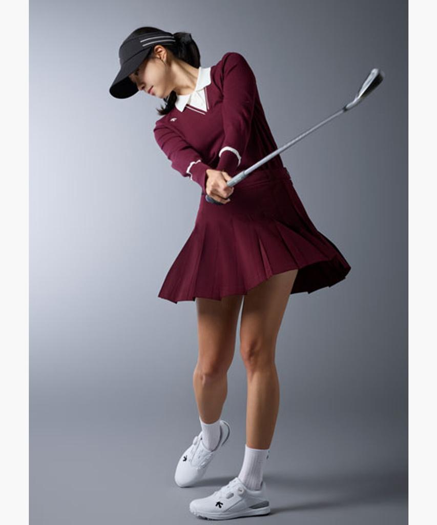 DESCENTE GOLF Women'S Basic Pleated Skirt Dr12Wfsk22