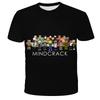 Boys T Shirt Minecraft 3D Printed Casual Summer Cute Boys Girls Building Blocks Cartoon T-shirt Popular Tops Inside Outside Mc