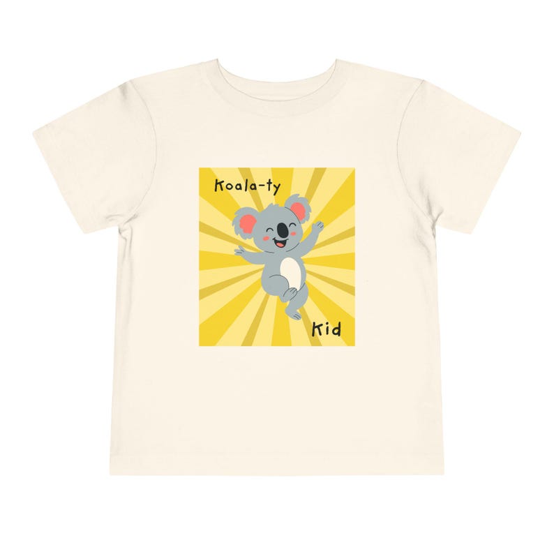 Toddler Tee | Koala Graphic, Yellow Sunburst Design 110