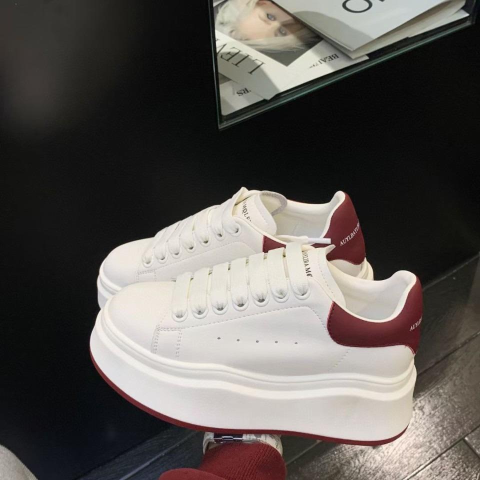 Spot~ thick-soled casual single shoes 2025 spring new 5 cm height increase white shoes thick baseplate shoes, confidential delivery