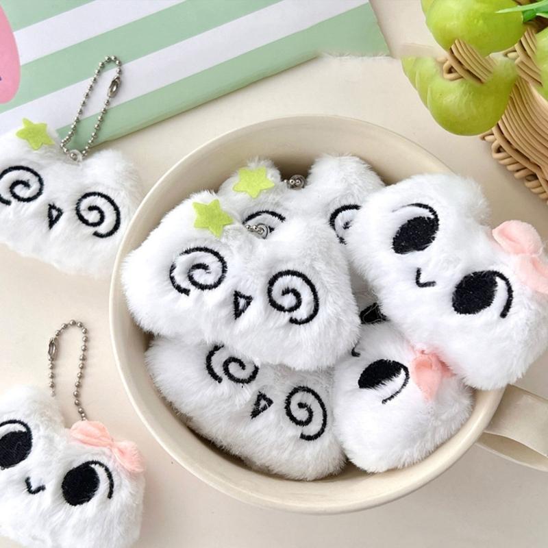 Cute Cartoon Plush Dizzy Cat Keychain Cartoon Dizzy Cat Plush Keychain Adornment Comfortable Feel Stylish Bag Ornament