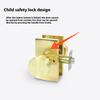 Modern Alloy Passage Door Locks Matte Black Finish Alloy Easy Installation Kits With Keys Plate Screws