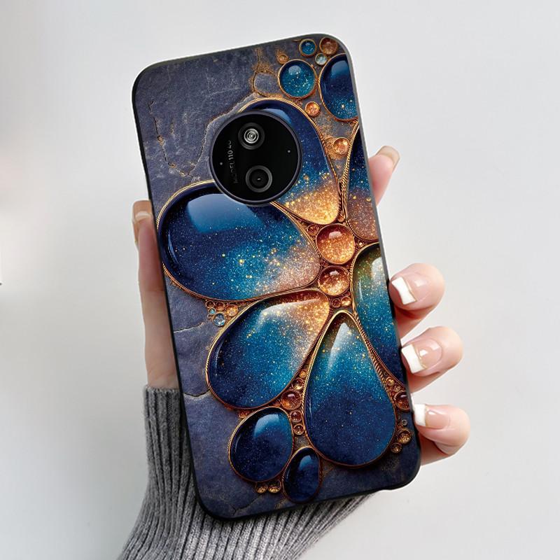 Casing For Nokia 125 110 4G 2024 HMD 110 Case Aesthetic Luxury Cute Cool Boys Girls Soft Silicone Black Matte Phone Cover Shell