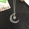 Fashionable Moon Pendant Luminous Necklace Punk Retro Gothic Women's Necklace