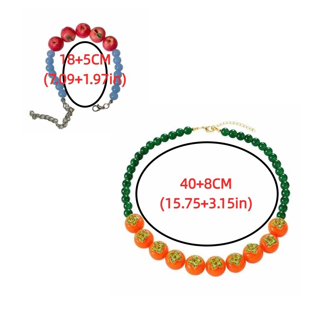 Exaggerated Resin Blueberry Bracelet Adjustable Dopamine Jewelry Spring Summer