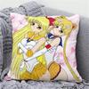 Anime Cartoon Sailor Moon Print Cushion Cover Sofa Home Decor Pillowcase