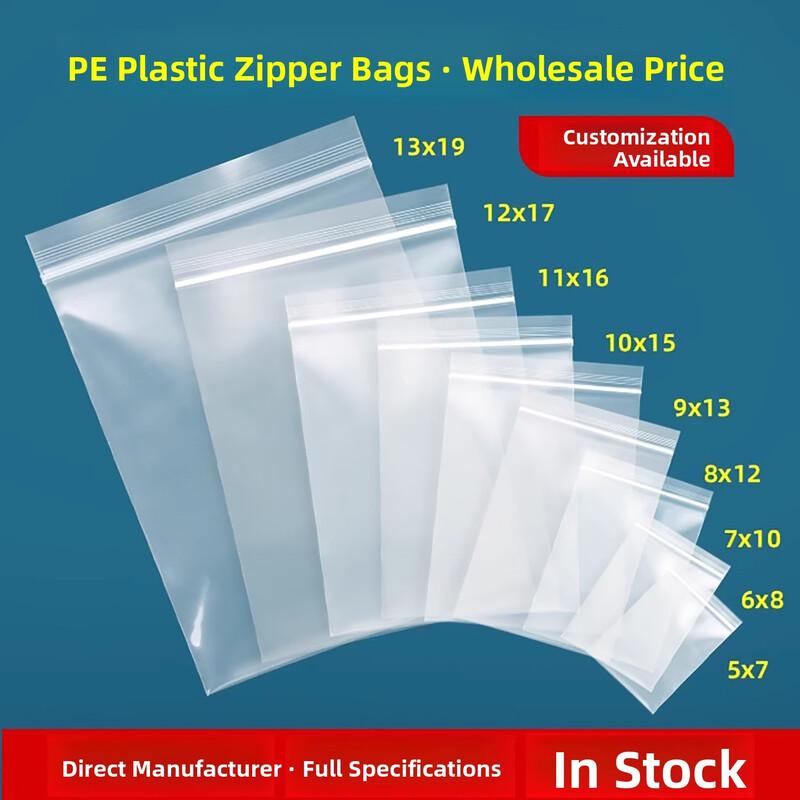 

Transparent Self-Sealing Food Storage Bags