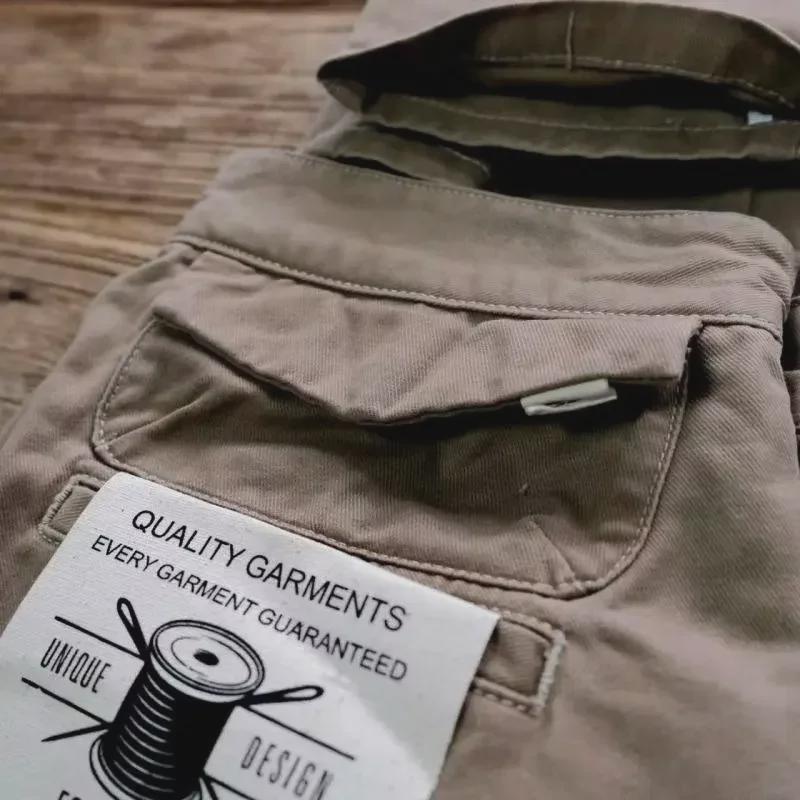 Men's Cotton Straight Casual Overalls - 2024 American Retro High Street Fashion