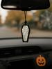 Halloween Wooden Coffin Hanging Decoration, Cute Ghost Decor Pendant, Car Rearview Mirror Ornament, Ideal Gift for Home & Party