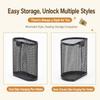 Semi-Circle/Oval Hanging Pen Holder Mesh Desk Organizer Durable Makeup Brush Container  Students