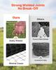 Hardware Cloth 91cm x 7.62m, 2 x 3 in Mesh 16 Gauge Galvanized Wire Mesh Roll, Weather-Resistant Vinyl Coated Chicken Wire Fencing, Heavy Duty Welded