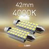 42mm 4000K LED white and light bulb color 2 piece set Bright room lamp 12V 9 T10 x 42 bulbs JX121-40