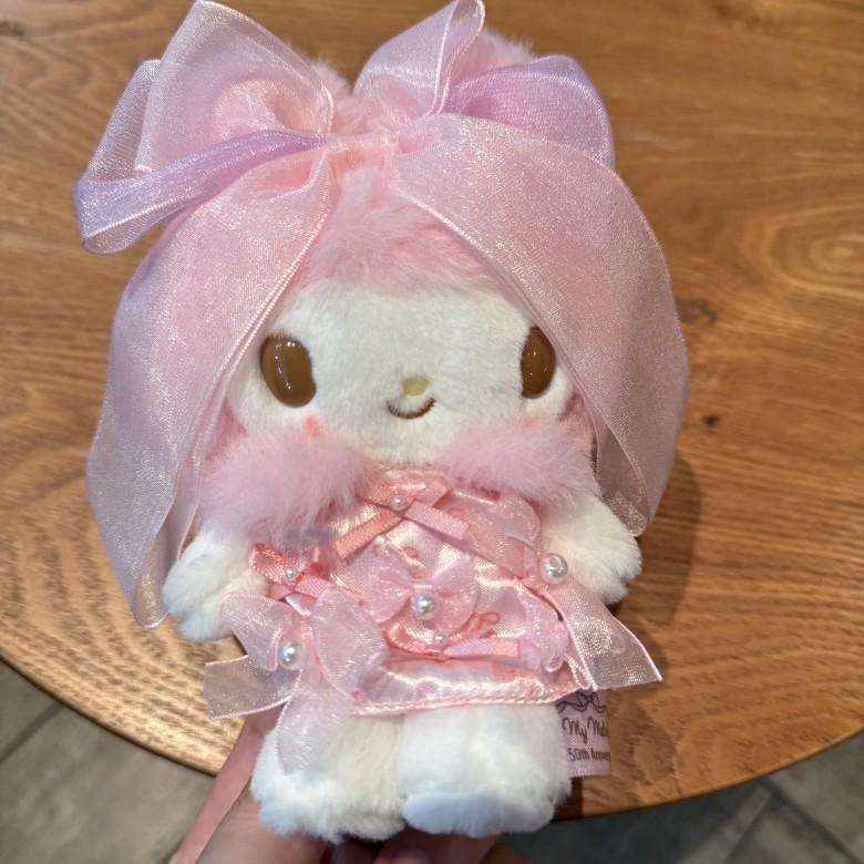 Melody Doll Plush With Lace Bow And Artificial Pearl Decoration For Gift