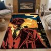 1PC London Silhouette and Mysterious Figure Carpet for Living Room Bedroom Sofa Home Decor Rus Non-slip Floor Mat Luxury Gift