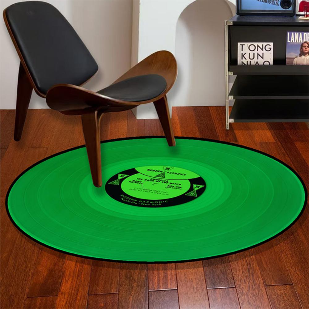 Retro Vinyl Record Music Carpet for Living Room Bedroom Decor Bedside Area Rug Sofa Lounge Area Floor Mat Coffee Table Mats