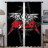 Blackout Curtains 2 Pieces M-MetallicaS Anti-mosquito Curtains for Living Room Curtain Shades Tulle for Bedroom Partition Camera