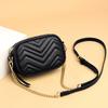 Leather Women'S Bag Shoulder Cowhide Small Square Bag Fashion Trend Chain Small Bag Messenger Bag