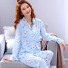 A thin milk silk pajama women's spring and autumn sweet age-reducing women's long-sleeved trousers loungewear set