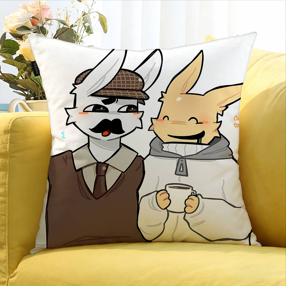 Game Animal Hospital Barney Various Sizes Square Pillow Case For Car Home Bedchamber Decor
