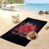Asciugamano da Spiaggia Personalizzato Stampato Ajax Amsterdam Logo Calcio Supporto Nome Personalizzato Testo Asciugamano Assorbente Per Sport Viaggio Regalo Speciale