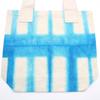 Tie-Dye Cotton Bag Sky Blue Blocks 8oz 38x42x12cm