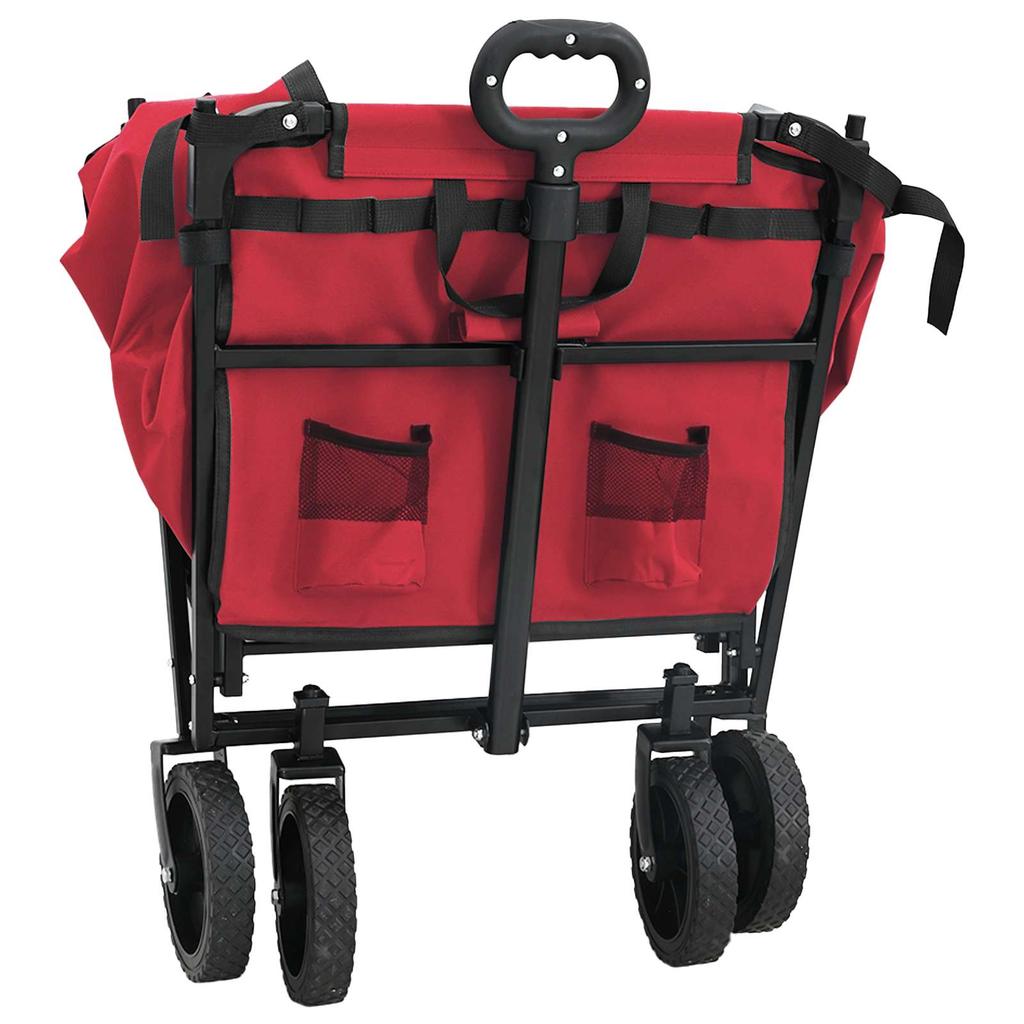 Folding Handcart Red 105 X 56.5 X 116 Cm Oxford Fabric