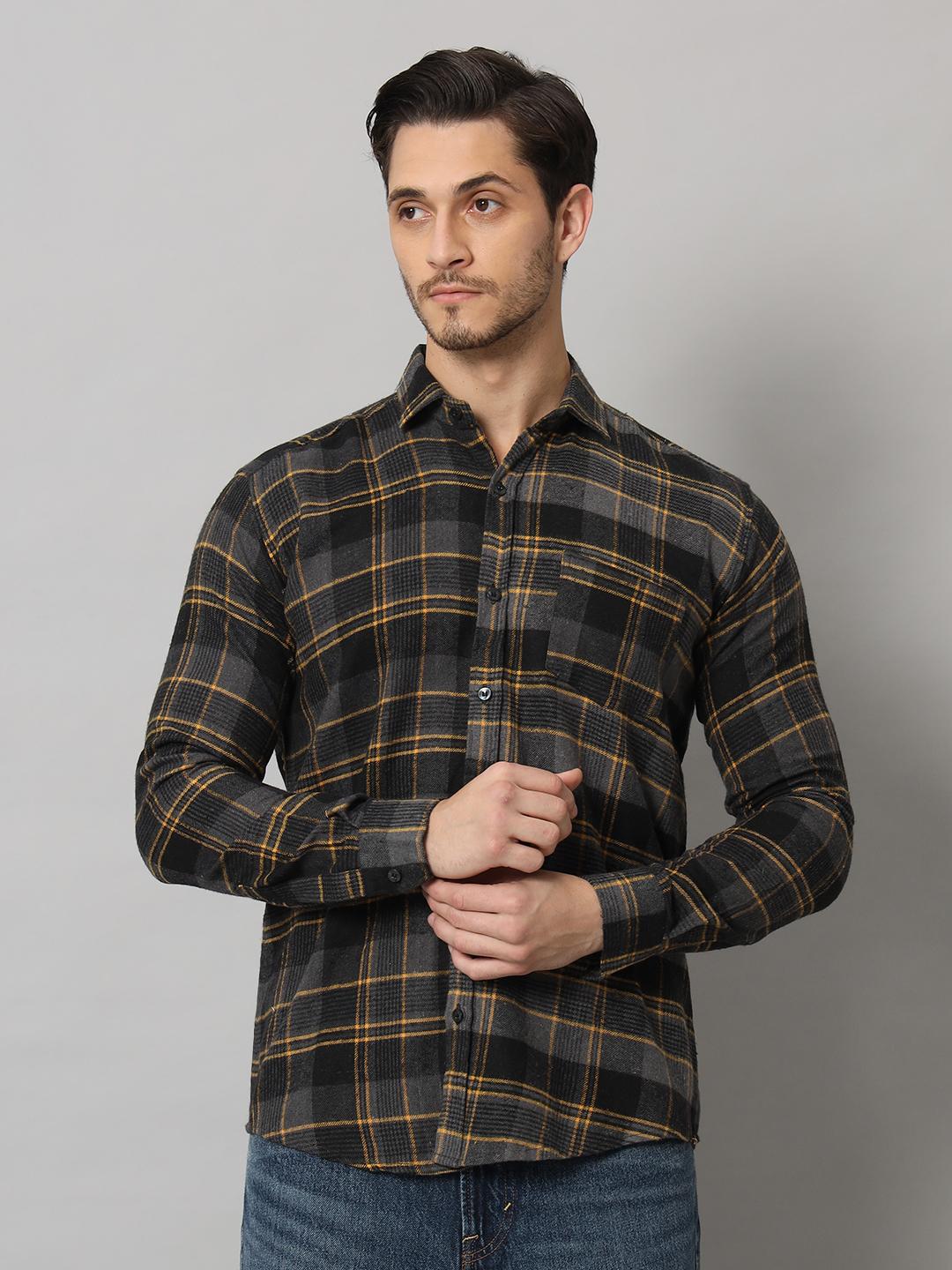 

BIGREAMS Мужская приталенная фланелевая рубашка в клетку из 100% хлопка, окрашенная в пряже, рубашка с длинными рукавами XX-Large серый