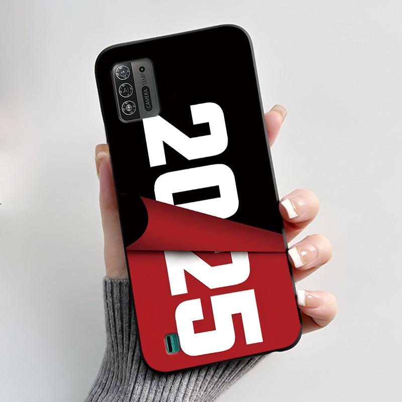 

Phone Case For ZTE Blade A52 Lite Soft Silicone Black Case Beautiful Snow Mountain Shockproof Shell ZTE Blade A52 Lite Casing ZTE Blade A52 Lite