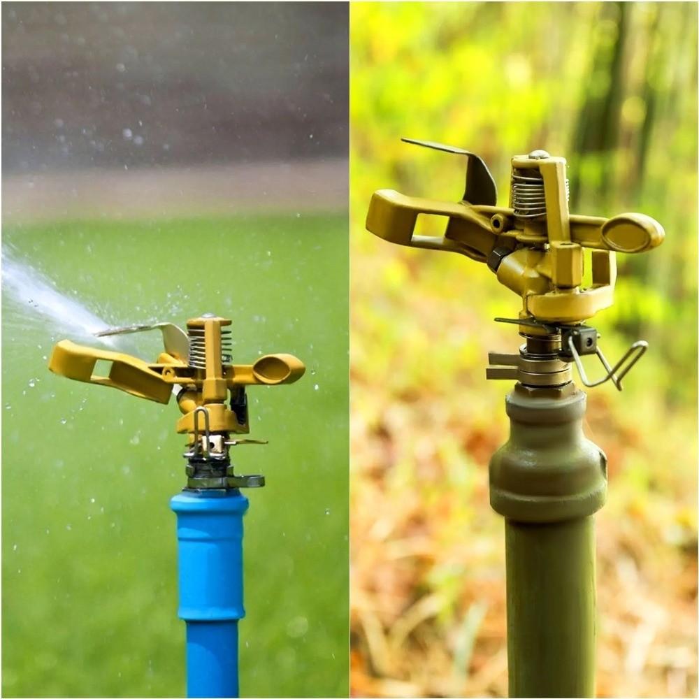 Zinc Zinc Zinc Alloy Rotating Sprinkler 360° Rotation Garden Spray Nozzle  for Irrigation Watering Spraying