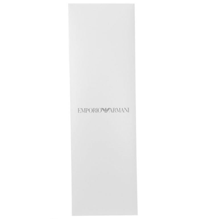 Emporio Armani Made in EM001346 TE13741 F5029 Men's Tie, 7.5cm Wide, 100% Silk, Striped, Bordeaux, Italy, [Used]