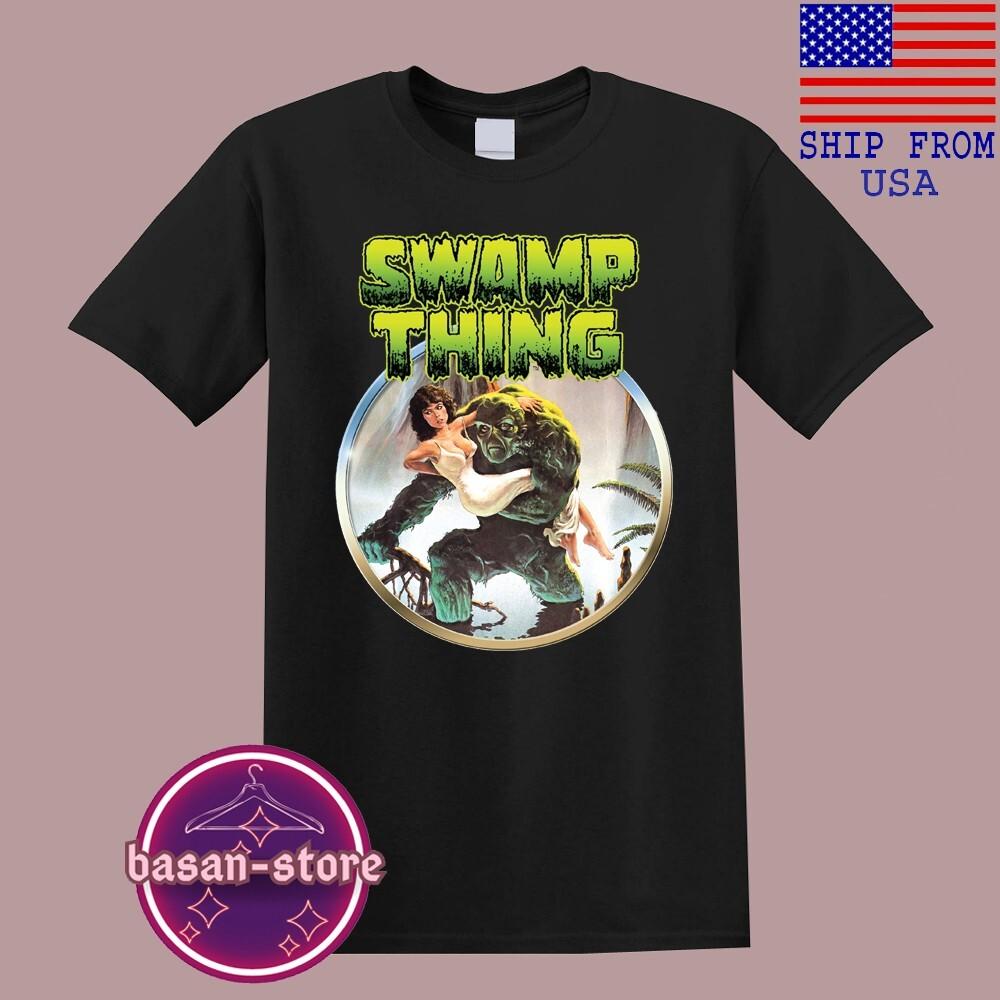 Swamp Thing Horror Movie Men#039;s Black Size S5XL Unisex T-Shirt XXL