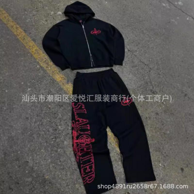 Corteiz Print Hooded Hip Hop Streetwear